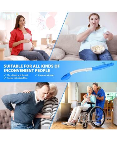 Victop Toilet Aid Tool - Foldable Comfort Wiping Solution for Restricted Mobility - 40cm Blue - Buy Online on GoSupps.com