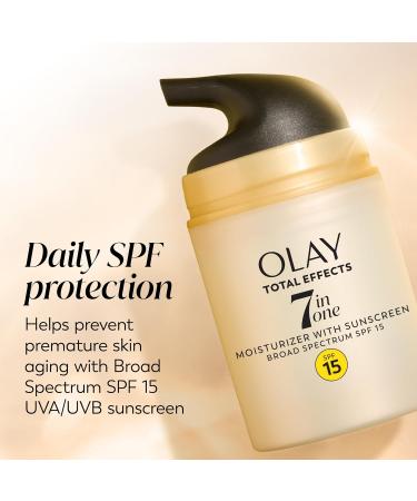 OLAY Total Effects 7-in-1 Anti-Aging Face Moisturizer with SPF 15, Fragrance-Free 1.7 oz - Buy Online on GoSupps.com