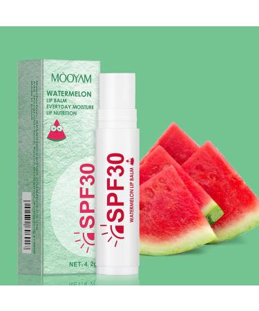3 Pack Watermelon Lip Balm with SPF 30 Long Lasting Moisturizer for Chapped Lips Overnight Lip Treatment Lip Care for Nourishing Lips Lip Gloss Moisturizer with - Buy Online on GoSupps.com