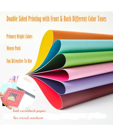 Livholic 100 Pack Heavy Colored Paper Cardstock Front Back Different Color Codes Colorful Cardstock 250GSM for DIY Art Scrapbook Paper Crafting School Supplies (100) Assorted Color-100 - Buy Online on GoSupps.com