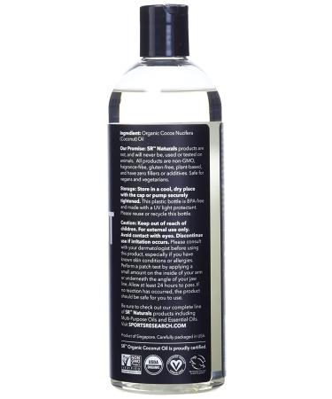 Buy Sports Research Organic Coconut Fractionated Oil 16 fl oz - Premium Skin & Hair Care - Buy Online on GoSupps.com