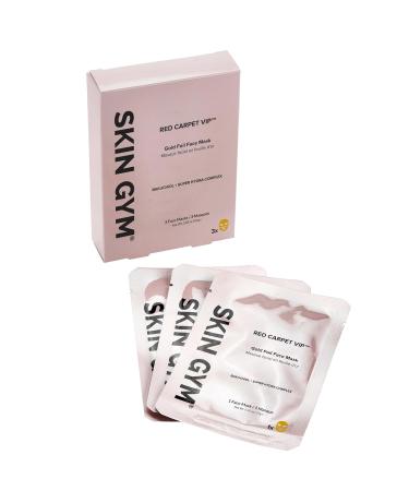 SKIN GYM Gold Foil Face Mask - Anti-Aging Soothing Bakuchiol & Hydra Complex - 3 Pack - Buy Online on GoSupps.com