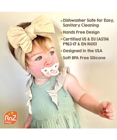 RaZbaby RaZberry Silicone Baby Teether Toy - Berrybumps for Soothing Sore Gums - BPA Free Teething Relief Pacifier - Hands Free Infant Teething Toy - Buy Online on GoSupps.com