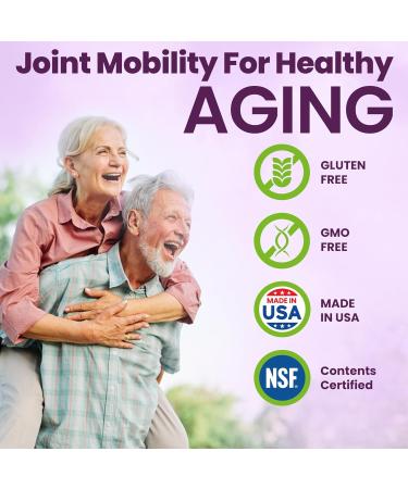 NUTRI-NEXUS Joint Support Supplement with Glucosamine Chondroitin MSM Turmeric Boswellia - for Men and Women - Promotes Mobility Flexibility and Comfort - Made in USA - 90 Capsules - Buy Online on GoSupps.com