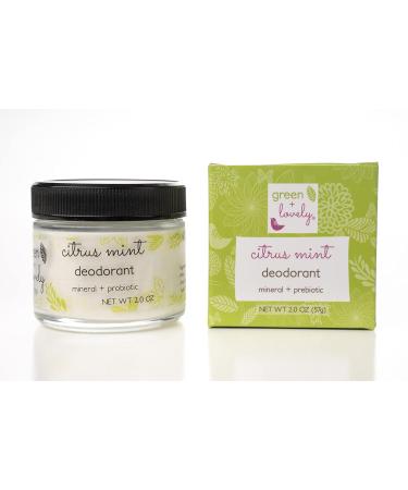 Citrus Mint Natural Deodorant Mineral + Probiotic Formula. Vegan. 2-oz Jar. - Buy Online on GoSupps.com