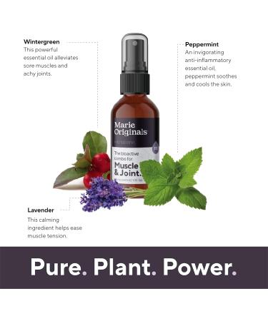 Marie Originals All Natural Muscle and Joint Rub | Relieve Aches & Sore Muscles | Essential Oil Blend with Juniper Peppermint Lavender & Wintergreen - International Shipping - Buy Online on GoSupps.com