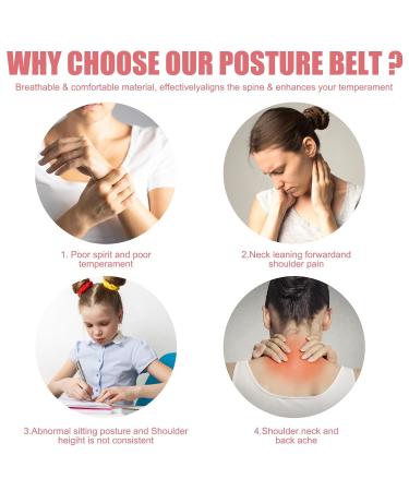 Buy Wusanna Back Straight Keeper - Posture Correction Belt for Men & Women | Pain Relief for Neck & Shoulders (XXL) - Buy Online on GoSupps.com