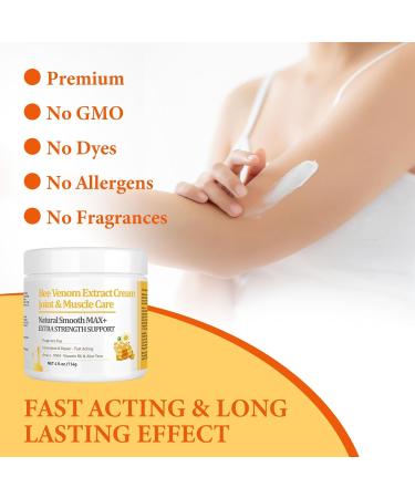 Max Strength Manuka Honey & Bee Venom Muscle Cream | Joint & Bone Relief for Adults & Elderly - Buy Online on GoSupps.com