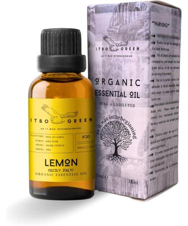 Organic Sicilian Lemon Essential Oil 30ml | Pure & Natural Aromatherapy | Boost Confidence & Spiritual Awakening | Ideal for Diffusers & Bath - Buy Online on GoSupps.com