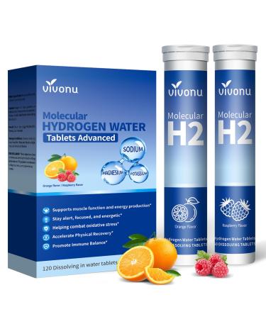 Magnesium Hydrogen Water Tablets Tablets for Drinking Water - H2 Molecular Tabs | Magnesium Pills Electrolytes Hydration Supplement to Support Healthy Aging & Energy Boost 2 Bag