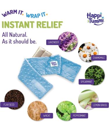 Happi Tummi Natural Colic Relief Blue Belly Band + Organic Diaper Rash Cream - Buy Online on GoSupps.com