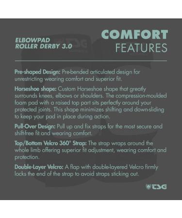 Roller Derby Elbow Pads 3.0 - Hardshell Impact Protection for Skateboarding | Tear-Resistant Nylon, Certified, Secure Fit | Small Black - Buy Online on GoSupps.com