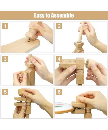 Adjustable Embroidery Stand  Guofa Embroidery Hoop Stand Rotated Cross Stitch Stand  Hands Free Embroidery Hoop Holder for DIY Craft  Sewing Needlepoint Frame Stand Classic Embroidery Stand - Buy Online on GoSupps.com