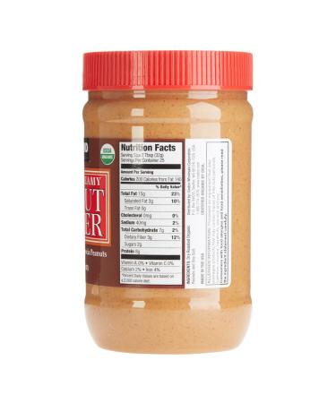 Organic Creamy Peanut Butter | 3-Pack, 28 Oz Jars, 1.75 Pound Each - Buy Online on GoSupps.com