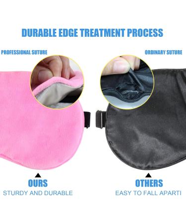 100% Blackout Sleep Mask for Men and Women - Pink | Adjustable Strap, Breathable & Soft Blindfold for Sleeping, Yoga, and Traveling - Buy Online on GoSupps.com