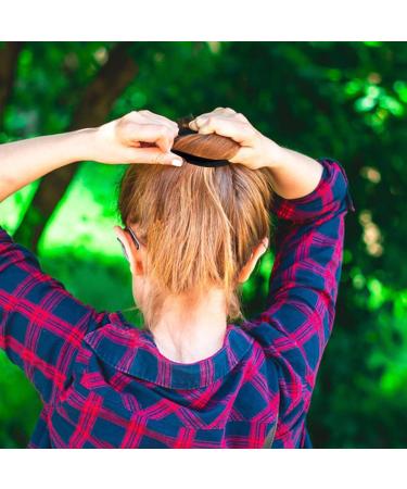 Elastic Bands for Hair | Wide Hair Bands Hair Elastics Ponytail Holders No Damage Hair Elastic Bands Hair Accessories Seamless Elastics for Thick Hair - Buy Online on GoSupps.com