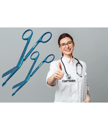 Lister Professional Bandage Scissors Set - Stainless Steel Trauma Scissors for First Aid | 6.5 & 8.5 Inches - Ideal for Home Care & Nursing - Buy Online on GoSupps.com