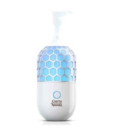 GuruNanda Essential Oil Diffuser- 90ml Honeycomb Aromatherapy Ultrasonic Diffuser, Cool Mist Humidifier with 7 Color LED Lights and Waterless Auto Shut-Off for Bedroom Home Office Kitchen Yoga Studio Honeycomb Diffuser
