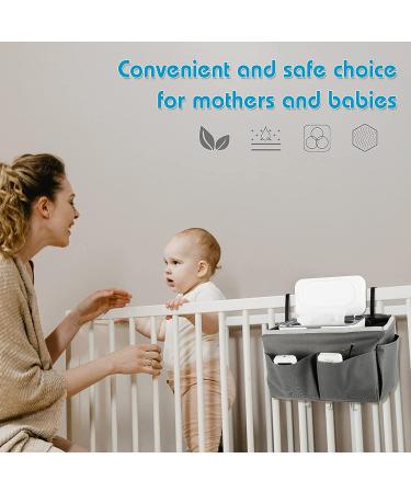 Flenpptly Baby Wipes Dispenser - Non-Slip Gray Wipes Case with Easy Open & Close Feature - Keep Wipes Fresh with this Baby Wipe Holder - Buy Online on GoSupps.com