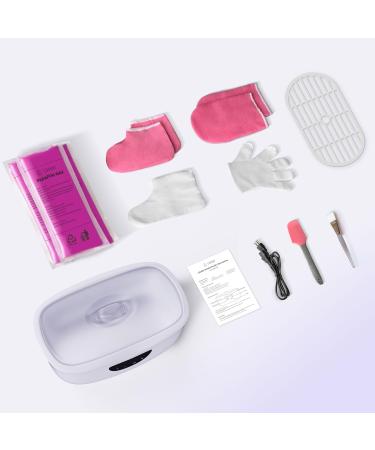 Machine cire de paraffine pour les mains et les pieds chauffe-cire avec mode automatique pour spa domicile adapt aux d butants kit tout-en-un pour bain de paraffine blanc - Buy Online on GoSupps.com