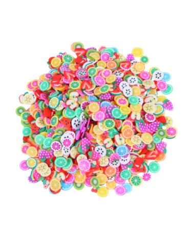FRCOLOR 1000 Piece Kit for Making Lip Gloss Nail Charms Nail Art Discs for Lip Gloss Nail Art Discs Halloween Peach Slices Manicure Tools Polymer Clay 3D