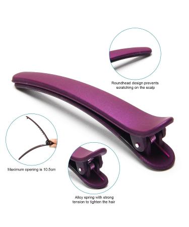 Adecco LLC 12pcs Plastic Duckbill Hair Clips for Women - Professional Non-slip Hair Styling and Sectioning Clips - Salon Quality Hair Barrettes - Buy Online on GoSupps.com