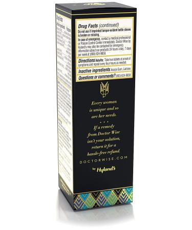 Doctor Wise Natural Relief 68 Quick Dissolve Tablets for Overactive Bladder, Hot Flashes & Night Sweats - Buy Online on GoSupps.com