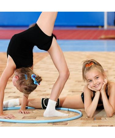 8 Piece Velvet Gymnastics Hair Scrunchies Set for Women and Girls - Assorted Colors - Buy Online on GoSupps.com