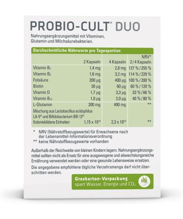 Syxyl probio -cult duo - nutritional supplement with riboflavin lactic acid bacteria & micronutrients to support intestinal flora & mucosa - 30 Capsules in Blister Pack - Buy Online on GoSupps.com