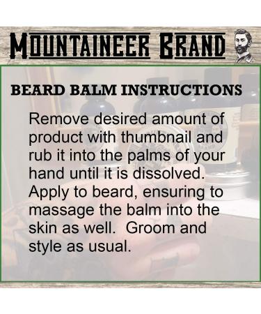 Mountaineer Brand Heavy Duty Beard Balm for Men - 100% Natural Leave-In Styling Balm - Timber Scent 2oz - Buy Online on GoSupps.com