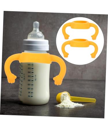 TOYANDONA 2 pcs Silicone Soft Bottle Holder Milk Bottle Handle for Grip Holder Silicone Milk Bottle Handle Milk Bottle Handle for 14.00X5.00X5.00CM Yellow - Buy Online on GoSupps.com