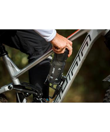 Zefal Sense Soft No Mud Bicycle Bottle - 800ml BPA-Free MTB Water Bottle with Mud Protection - Smoke Black - Buy Online on GoSupps.com