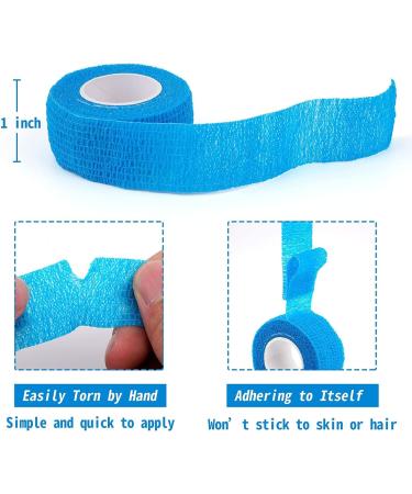 Cohesive Crepe Bandage - Elastic Self Adhesive Tape for Sports Injuries Swelling & Sprains (Pack of 10 2.5cm x 4.5m) - Black - Fast International Shipping - Buy Online on GoSupps.com