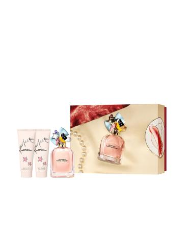 Marc Jacobs Perfect for Women 3-Piece Set 3.3 Oz Eau De Parfum Spray + 2.5 Body Lotion + 2.5 Oz Shower Gel
