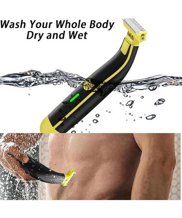 Stellaya Shaver Stellaya Dull Body Washed and Dry Shaver Full Body Washed Wet and Dry Shaver 2 Pcs Stellaya Mens Shaver Waterproof Rechargeable with 4 Types of Limited-Length Combs (1) - Buy Online on GoSupps.com