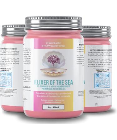 Strawberry Kiwi Seamoss Gel | Made In Canada | Premium Quality | Vegan Superfood | 100% Natural Seamoss Gel  - Buy Online on GoSupps.com