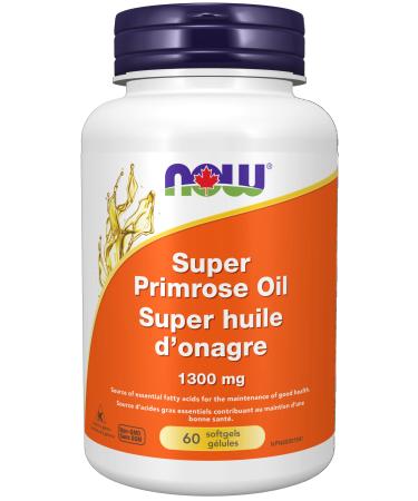 NOW Supplements Super Primrose Oil 1 300mg Softgels 60 Count