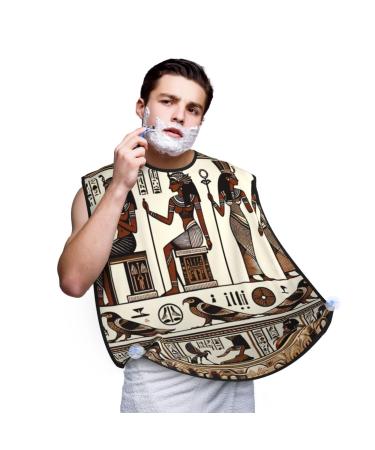 Augenstern Men'S Shaving Apron Egyptian-Horus-Ra-Falcon Father Shaving Bib Beard Bib Apron