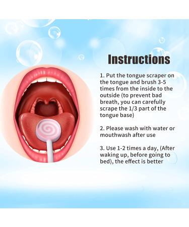 Y-Kelin Kids Tongue Cleaner Set - Lollipop Shape Silicone Tongue Brush for Kids - Reduce Bad Breath - 2 Pack - Buy Online on GoSupps.com