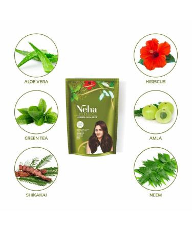 100% Pure Natural Mehndi Powder - Aloe Vera Hibiscus & Green Tea Enriched Henna - 1 kg (2.2 lbs) - International Shipping Available - Buy Online on GoSupps.com