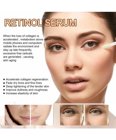  MagiSel Retinol Serum for Face Day at Night Care Face Serum with Retinol Hyaluronic Acid & Vitamin E Anti Aging Serum Moisturizing & Moisturizing Improve Facial Wrinkles - Buy Online on GoSupps.com