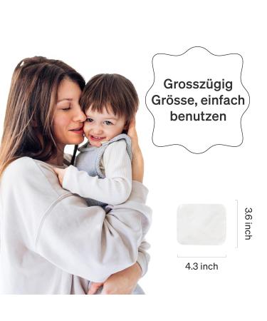 Love Noobs Extra Soft 100% Organic Cotton Baby Pads - 60 Large Cotton Pads for Diaper Changes & Makeup Removal - Buy Online on GoSupps.com