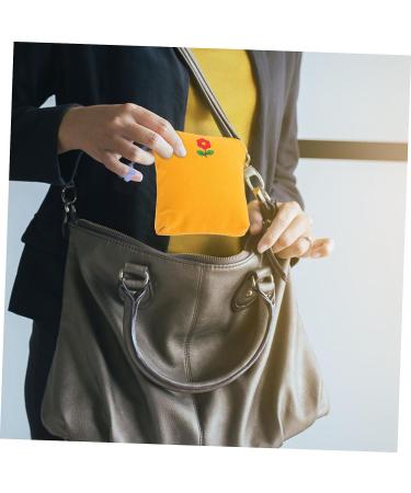 Tote Organizer Storage Bag Zip Lock Organizer Tote Organizer Period Bags for Female Napkin Holder Menstrual Pad Bag Zipper Coin Purse Organizer Coin Bag Canvas 14X14X1CM As Shown 1 - Buy Online on GoSupps.com