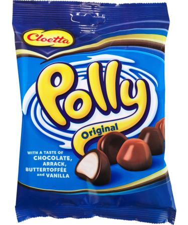 One Bag of Cloetta Polly Original Swedish Milk Chocolate Candy Candies Sweets by Cloetta