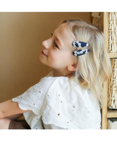 DEEKA 20 PCS Flower Cotton Hair Clips for Toddler Girls - Pink 2.2 Inch - No Slip Hair Barrettes for Women and Girls - Leopard Print Hair Accessories - Buy Online on GoSupps.com