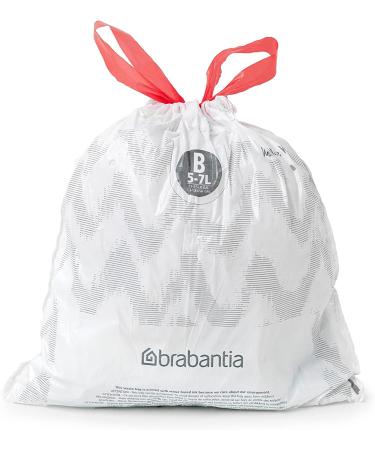 Brabantia Garbage Bags PerfectFit Donation Pack - Extra Strong White Code B (5L 40 Bags) for International Shipping - Buy Online on GoSupps.com