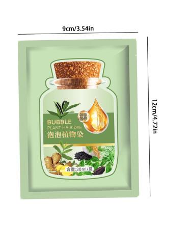 10Pcs Natural Black Bubble Hair Dye | Long-lasting Plant-Based Hair Coloring | Mild & Refreshing 30ml Hair Care Solution - Buy Online on GoSupps.com