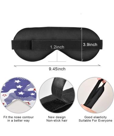 Buy Sleep Mask Light Blocking Red & Blue Stars - Soft Adjustable Eye Cover for Men & Women | Perfect for Sleep Travel & Naps - Buy Online on GoSupps.com