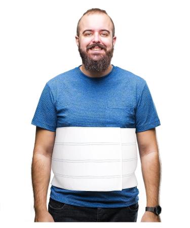 NYOrtho Bariatric Abdominal Binder - 12-Inch Wide Compression Wrap for Plus-Size Men and Women - Post-Surgery Stomach Garment for Hernia, C-Section, Natural Birth - 4 Panel Design - 12 High - 45-60 Inch - Buy Online on GoSupps.com