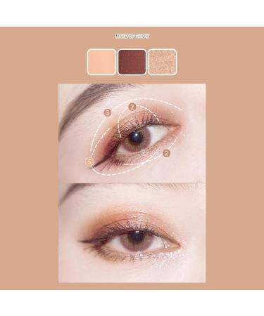 Maquillage Palette Pour Les Yeux Palette De Fards Paupi res | Palettes d'ombres paupi res de forme unique de 6 couleurs Maquillage pour les yeux mat paillettes longue dur e fards  - Buy Online on GoSupps.com